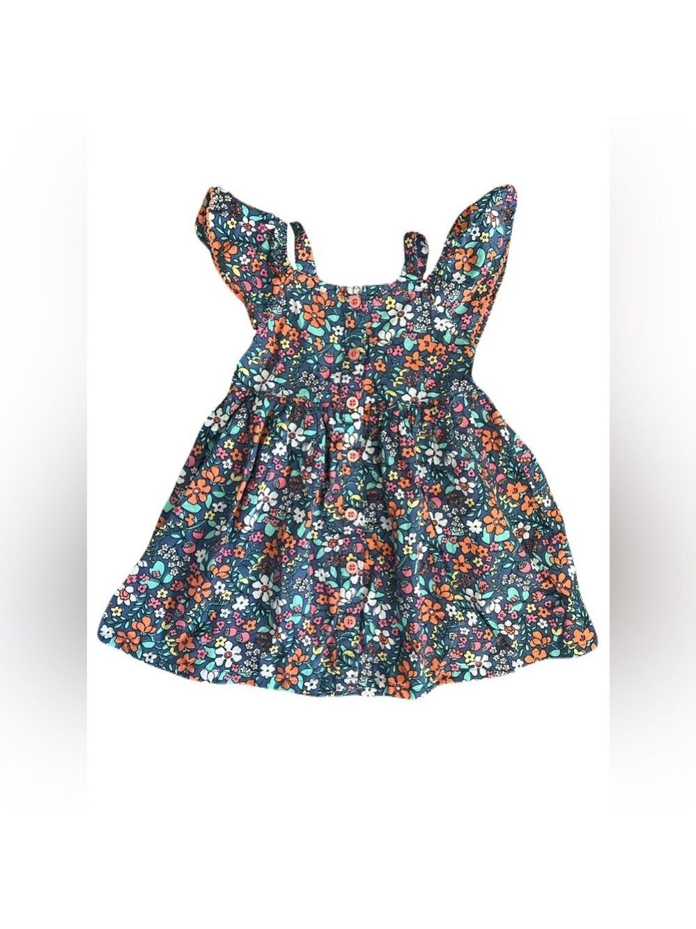 18m Floral Spring Summer Baby Toddler Dress Light Ditsy Floral Fun Straps